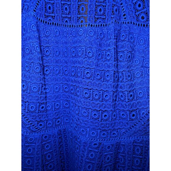 Boden Royal Blue Lace Dress - Women's Size 16 - Cotton - Picture 7 of 16